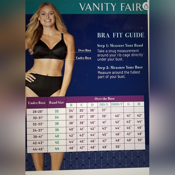 NWT VANITY FAIR FULL FIGURE BEAUTY BACK SMOOTHING BRA WHITE 36C - Picture 5 of 9